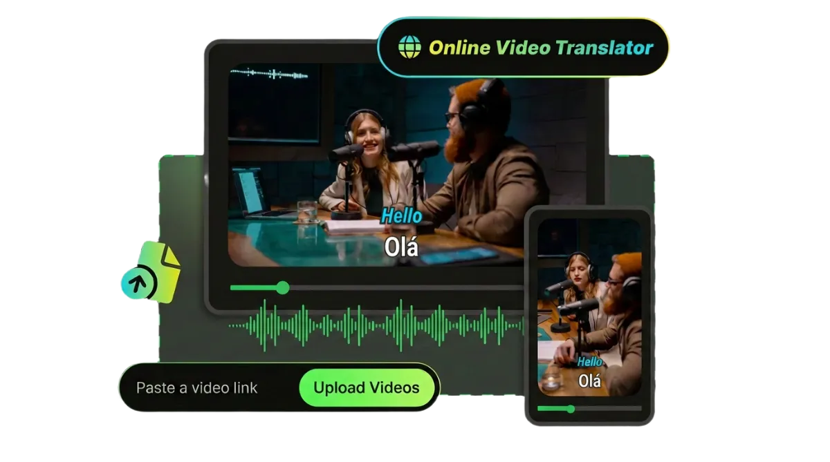 Bilingual Portuguese and English subtitles displayed together on video